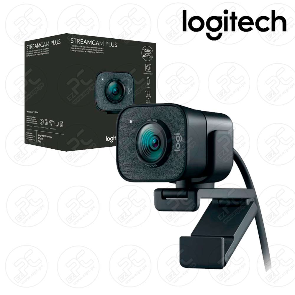 Cámara web Logitech - StreamCam Plus  Graphite 960-001280
