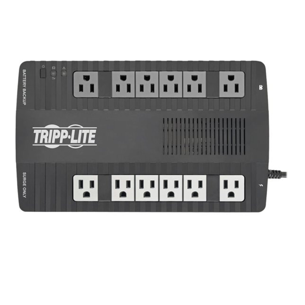 UPS Tripp Lite 750VA 450W conectores de salida 12 Color negro