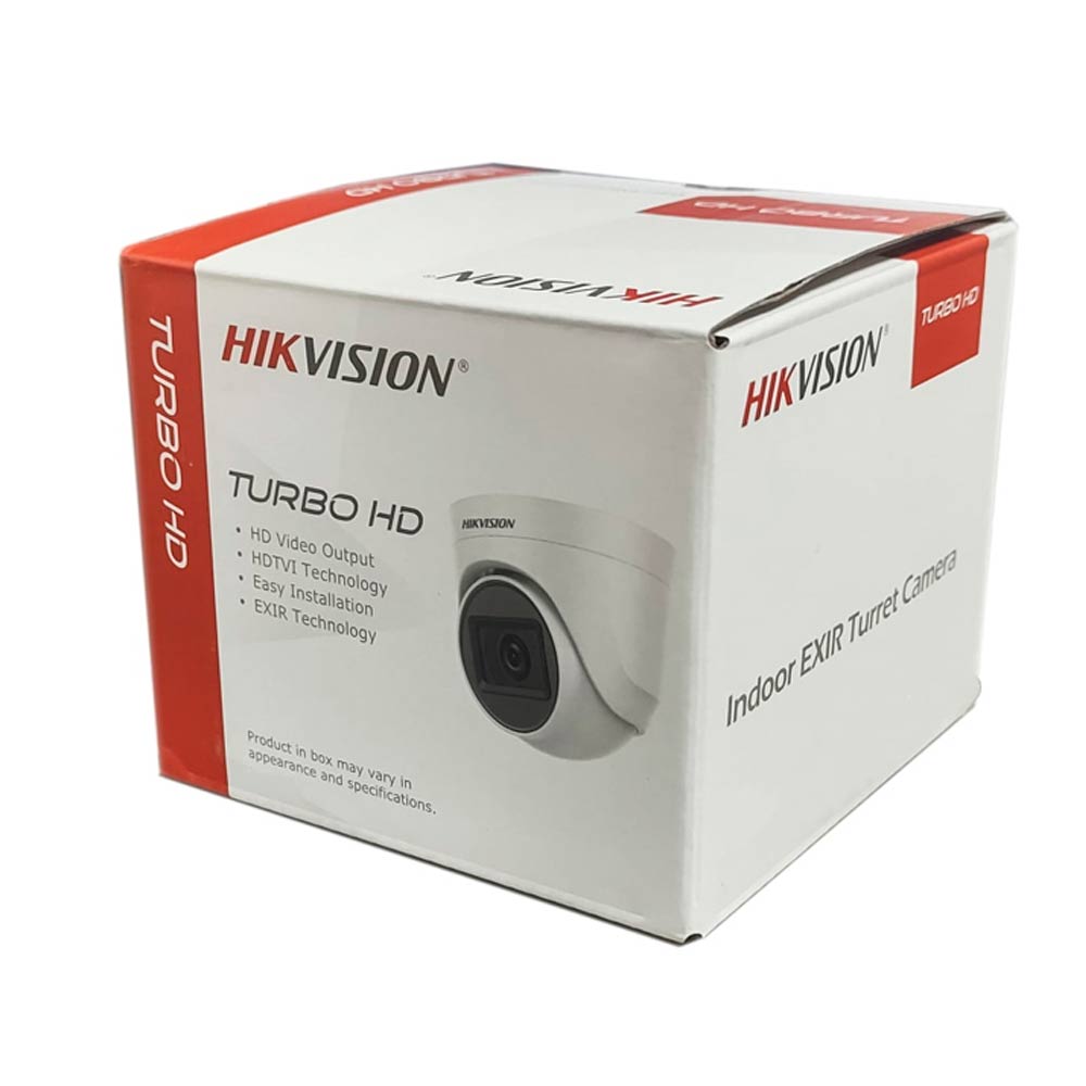 Hikvision Turbo HD Value Series DS-2CE76D0T-EXIPF - Cámara de videovigilancia - torreta - en interior - color (Día y noche) - 2 MP - 1080p - montaje M12 - focal fijado - compuesto, AHD, CVI, TVI - DC 12 V