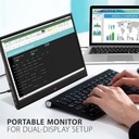 Monitor ViewSonic VA1655 - Monitor LED - 16" (15.6" visible) - portátil - 1920 x 1080 Full HD (1080p) @ 60 Hz - IPS - 250 cd/m² - 800:1 - 7 ms - Mini HDMI, USB-C - altavoces