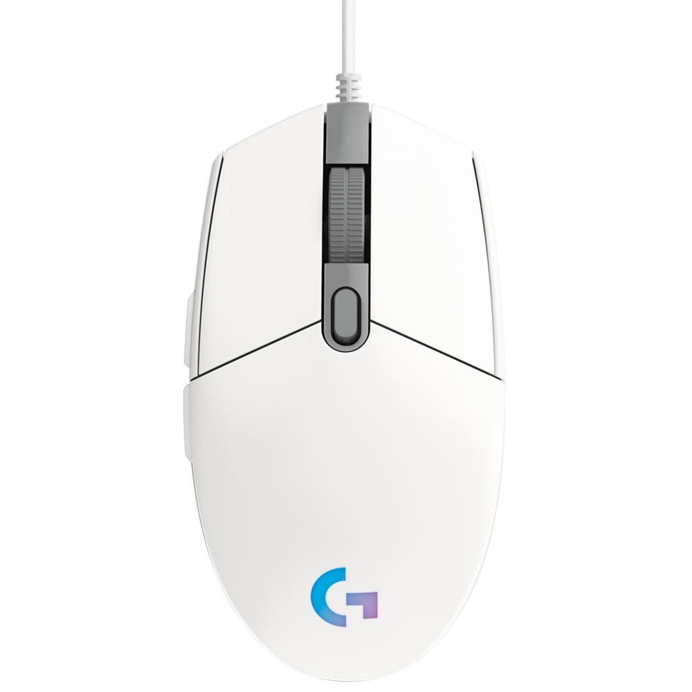 Mouse Logitech Gaming G203 LIGHTSYNC óptico 6 botones USB Color blanco