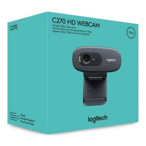 Cámara web Logitech C270 HD cuerpo movible