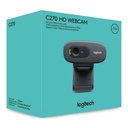 Cámara web Logitech C270 HD cuerpo movible
