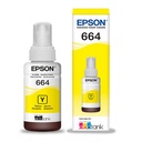 Tinta Epson Amarillo (T664)de 70ml L110 / L120/ L121/L200 / L210 / L220 / L300/L310 /L350 / L355 / L365 / L375 / L380 / L395 / L396 / L455 / L475 / L495 / L555 / L565 / L57 5 / L1300