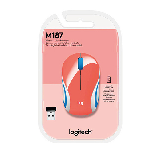 Mouse Logitech M187 óptico - 3 boton 