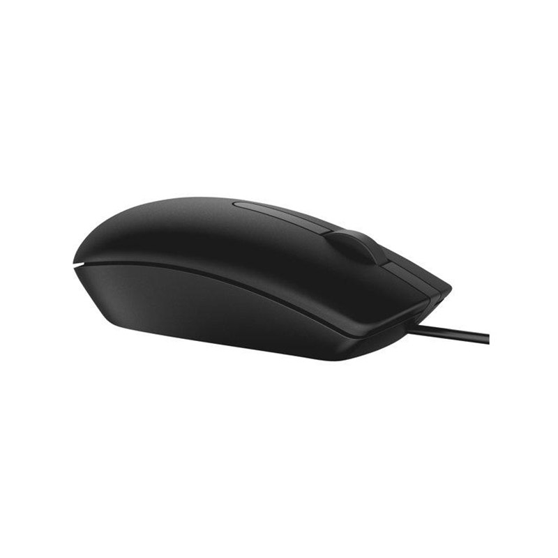 Mouse Dell MS116  óptico - 3 botones  - cableado - USB - negro - para Chromebook 3120; Latitude 3301, 5300, 5401; Precision Mobile Workstation 3540, 5520