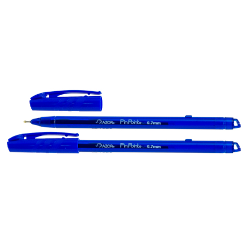 BOLIGRAFO AZOR 6810AZ FINO 0.7MM AZUL CAJA 12 UNIDADES