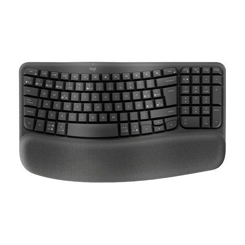 Logitech - teclado - Español - Grafito - teclas de olas para negocios u oficinas