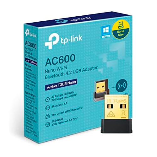TP-Link Archer T2UB Nano V1 - Adaptador de red - USB 2.0 - Wi-Fi 5, Bluetooth 4.2