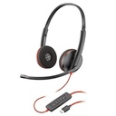 POLY - Headset - Wired - Blackwire 3220 Stereo USB-C He