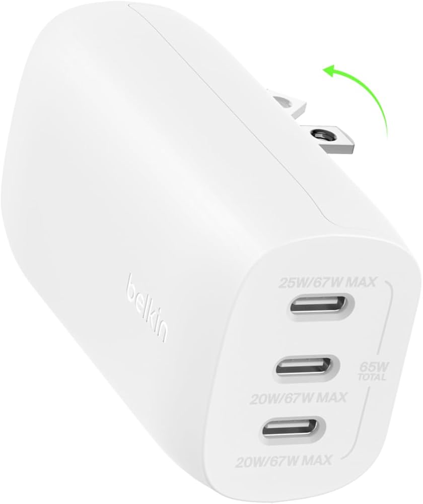 Belkin - Cargador de pared - 67 Watt - Lithium - Para Universal - 3 USB C