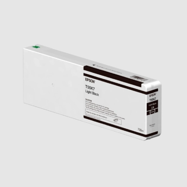 Epson T55K7 - 700 ml - negro claro - original - cartucho de tinta - para SureColor SC-P6000, SC-P7000, SC-P7000V, SC-P8000, SC-P9000, SC-P9000V