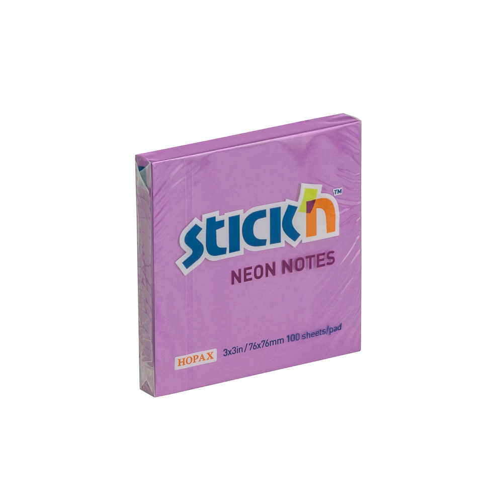 BLOCK STICKN 21210 3X3" NEON VIOLETA