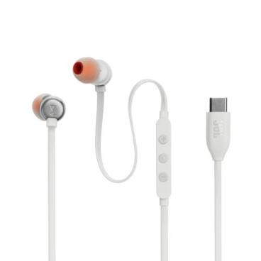 JBL TUNE 310C - Auriculares internos con micro - en oreja - cableado - USB-C - blanco