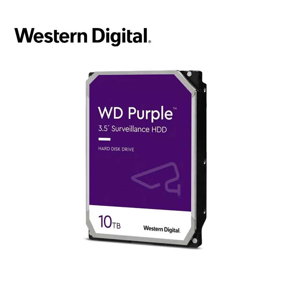 Western Digital WD Purple - Hard drive - Internal hard drive - 10 TB - 3.5" - 7200 rpm