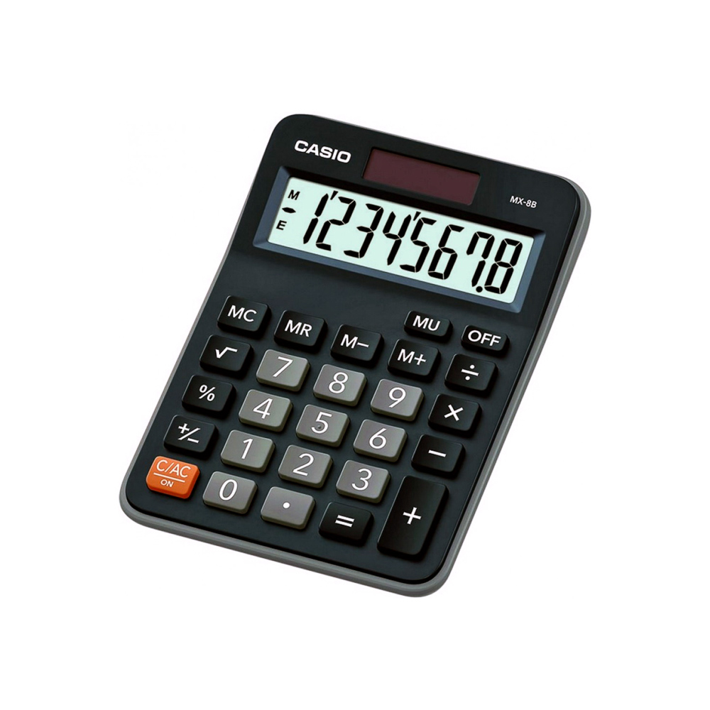 CALCULADORA DE ESCRITORIO CASIO MX-8B-W-DC 8D