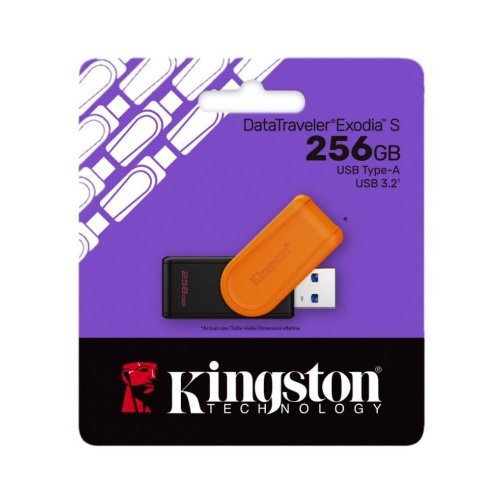 Kingston - USB flash drive - USB 3.2 Gen 1 - Exodia S Black Orange