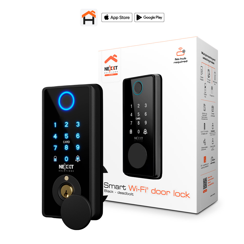 Cerradura inteligente Nexxt Solutions Home - con conexión Wi-Fi