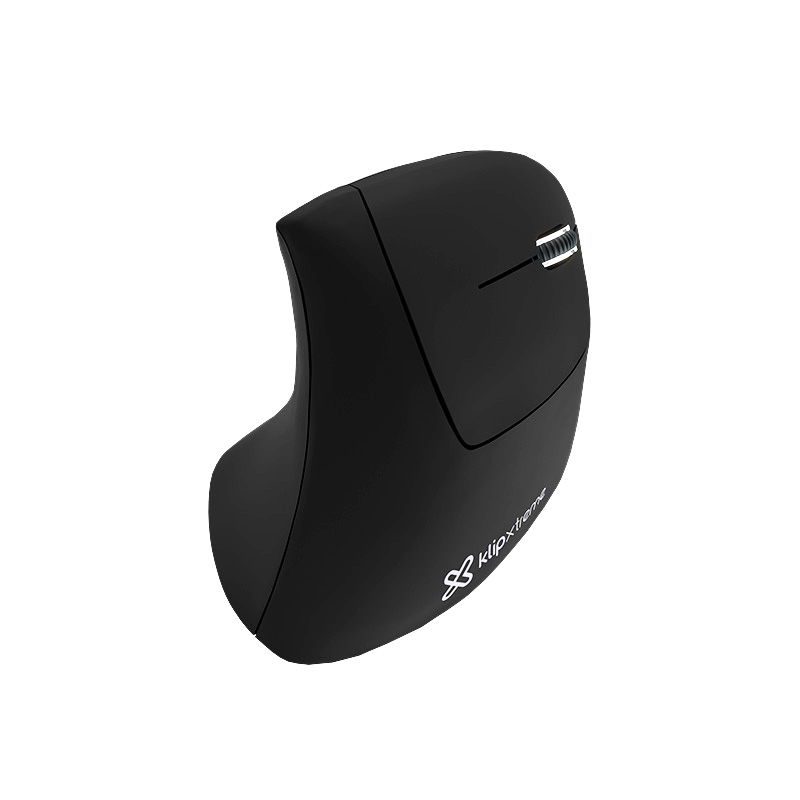 Mouse vertical Inalámbrico Klip Xtreme De Diseño Ergonómico, 2.4GHz, Color Negro, KMW-390 EverRest