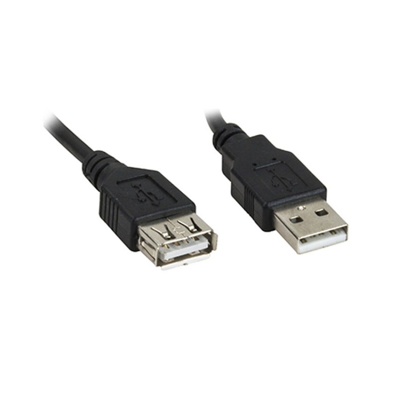 Cable USB Xtech 4 pin USB Ty pe A 4 pin USB Type A USB 2.0 Macho a Hembra 1.8 m Color Negro