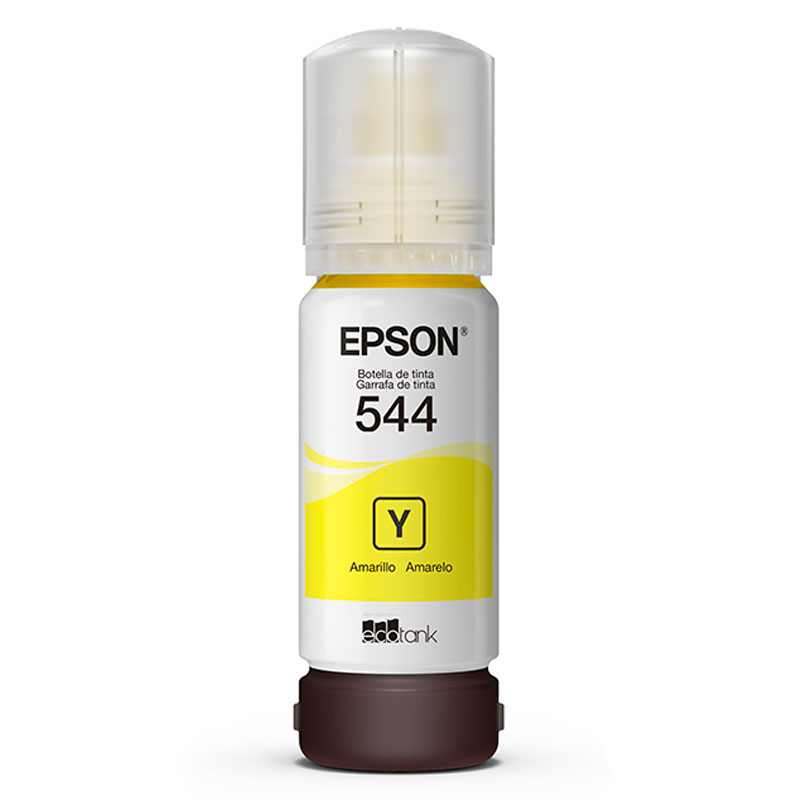 Tinta Epson Amarillo (544) de 65ml para impresoras - L1110 L1210 L1250 L3110 L3150 L3160 L3210 L3250 L3251 L3260 L3560 L5190 L5290 L5590