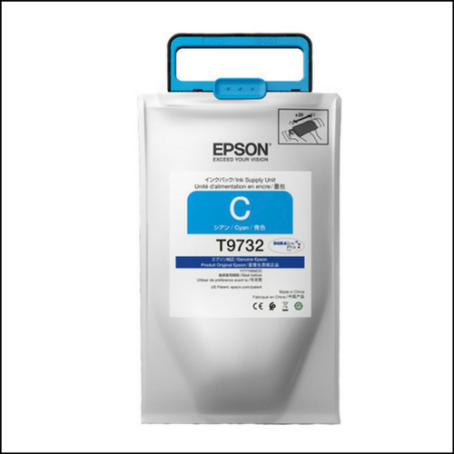 Tinta Epson Cyan (T973220) Bolsa Para WorkForce Pro WF-C869R, WF-C869RD3TWFC, WF-C869RDTWF, WF-C869RDTWFC.