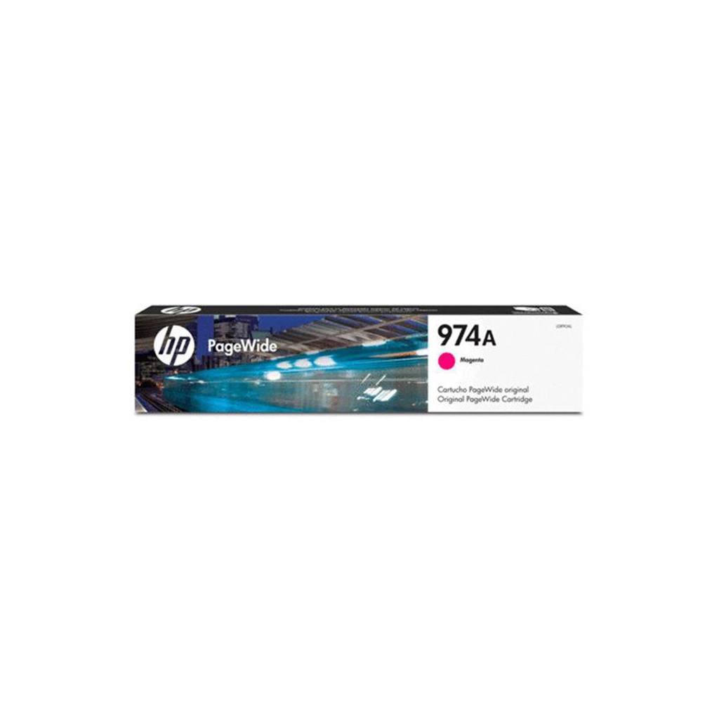 Tinta HP Magenta (974A) PageWide series 352dw / 377dw, 452dw / 477dw / 552dw / 577dw