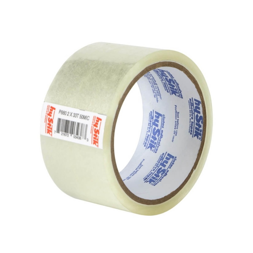 Cinta de Empaque Hystik 2" X 33 Yardas Tranparente