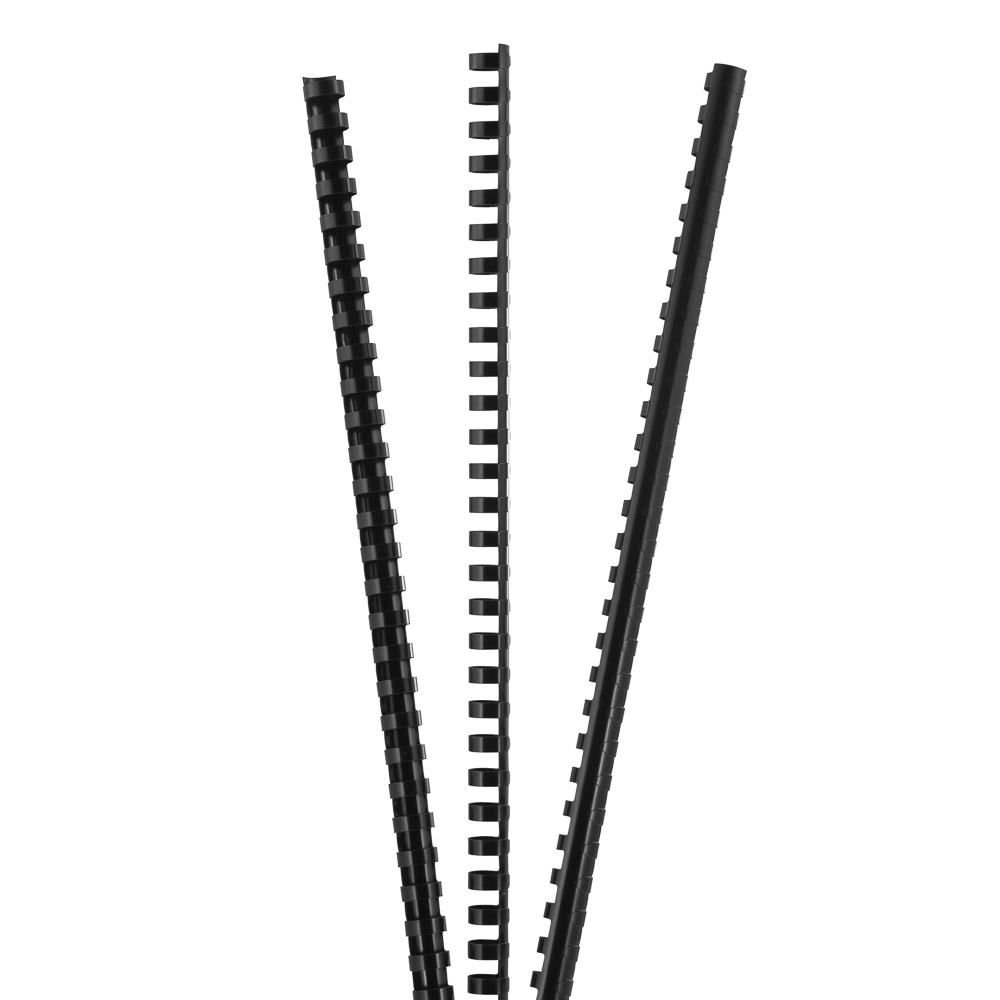 Lomo Espirales 50U. negro 5/8&quot; 16 mm. 