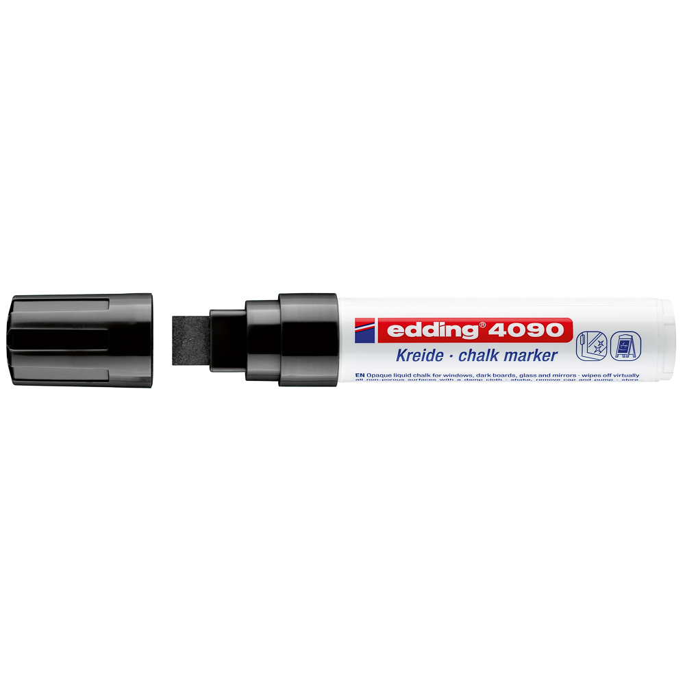 MARCADOR P/VIDRIO EDDING 4090 NEGRO 