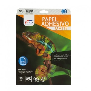PAPEL ADHESIVO FAST CX50 CARTA 90G MATTE