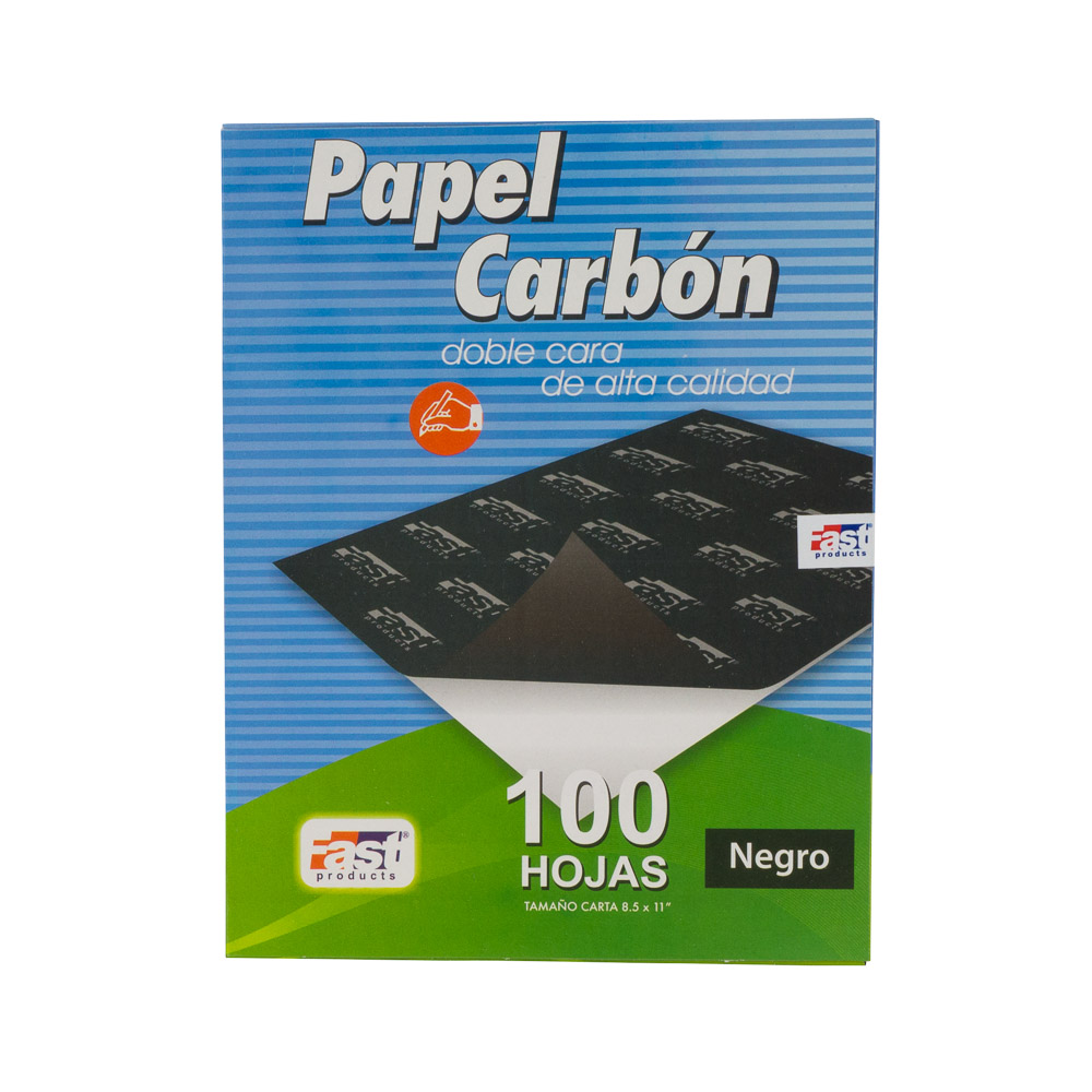 Papel carbon CX100 dorso negro tamaño carta