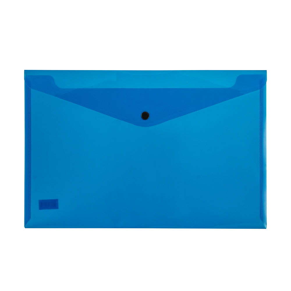 SOBRE PLASTICO AZUL OFICIO C/BROCHE 