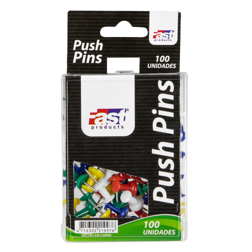 TACHUELAS PUSH-PINS FAST CX100 COLORES