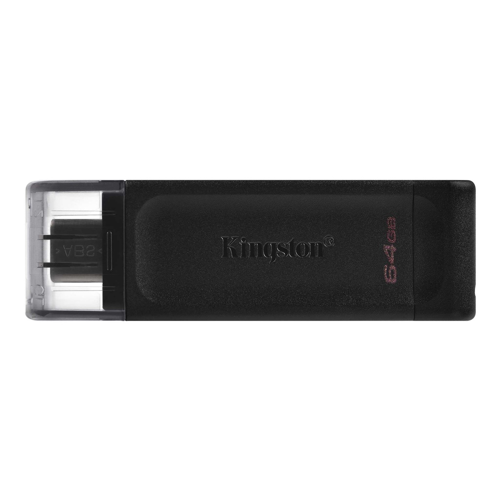 Memoria USB Kingston DataTraveler 70, 64 GB USB-C 3.2 Gen 1 Color Negro