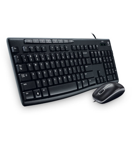 Combo de teclado y mouse Logitech MK200