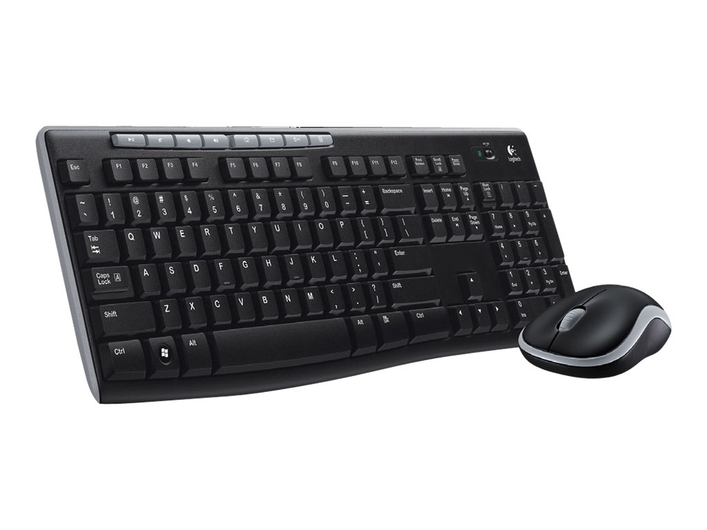 Combo de teclado y mouse Logitech Inalámbrico Ingles