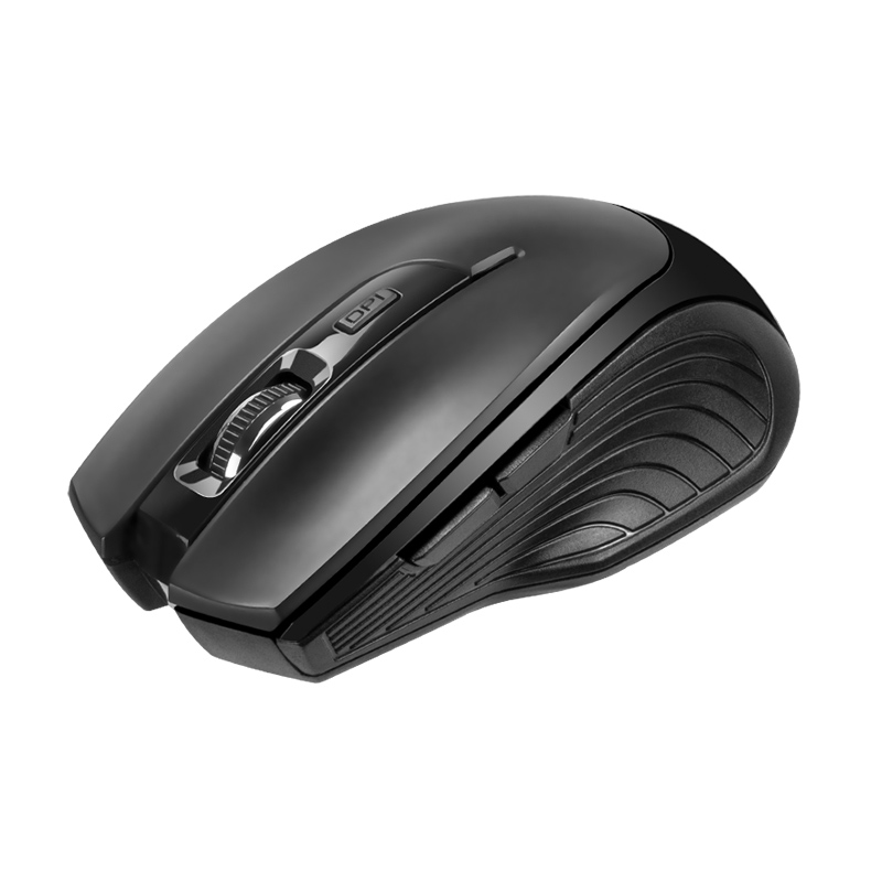 Mouse Klip Xtreme, Voltrex, Inalámbrico, 2.4 GHz, Color: Negro, 1600dpi