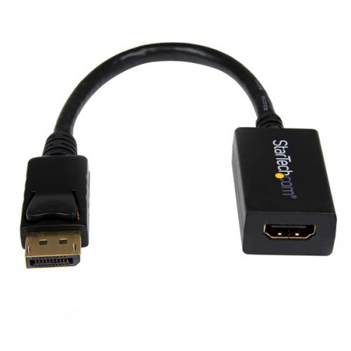 StarTech.com Adaptador Conversor de Video DisplayPort a HDMI Cable Convertidor DP Pasivo Hembra HDMI Macho DP 1920x1200 - Adaptador de vídeo - DisplayPort (M) a HDMI (H) - 26.5 cm - para P/N: DK30CH2DEP, DK30CH2DEPUE, DK30CH2DPPDU, DK30CHDDPPD, DK30CHDPPDUE, MST14DP123DP