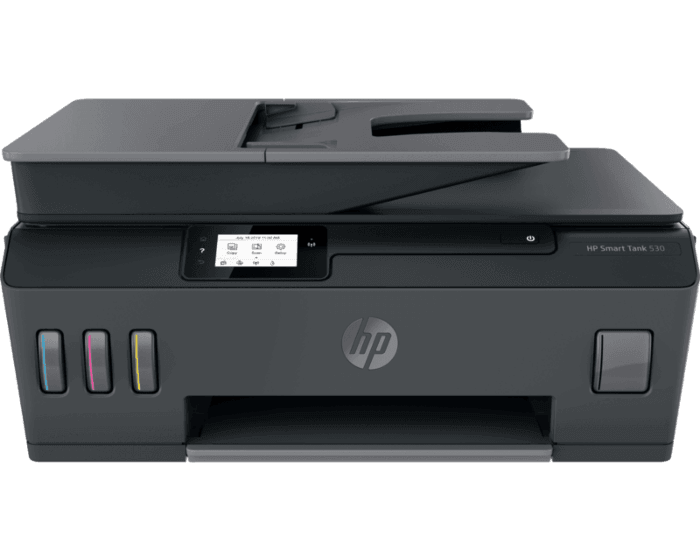 Impresora multifuncional HP Smart Tank 530 impresión a color conexión Wi-Fi con copia y escaneo tanque de tinta recargable