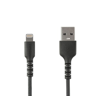 Cable USB a Lightning StarTech.com, 1m, Cable Lightning Certificado MFi, Cable Lightning de Servicio Pesado