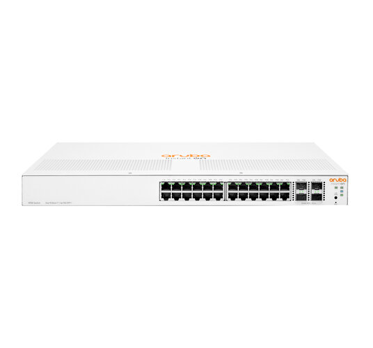 HPE Aruba Instant On 1930 24G 4SFP/SFP+ Switch - Conmutador - L3 - Gestionado - 24 x 10/100/1000 + 4 x 1 Gigabit / 10 Gigabit SFP+ - montaje en rack