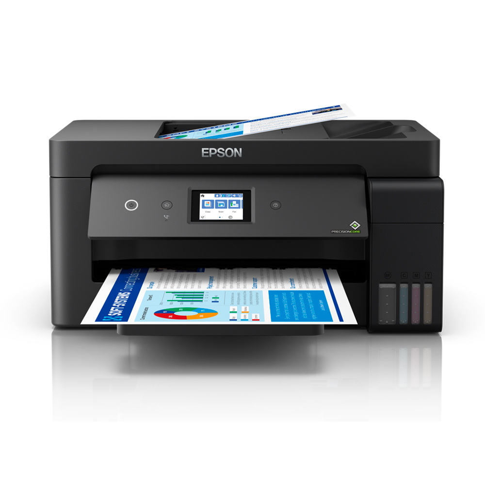 Impresora multifuncional Epson EcoTank L14150 impresión a color conexión Wi-Fi USB y Ethernet con copia escaneo fax y ADF