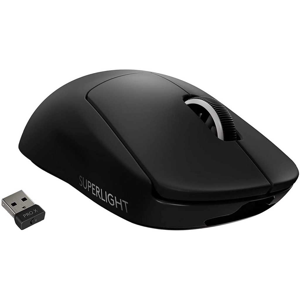 Mouse Logitech PRO X SUPERLIGHT Wireless Gaming Mouse - 5 botones - inalámbrico, cableado - LIGHTSPEED - negro