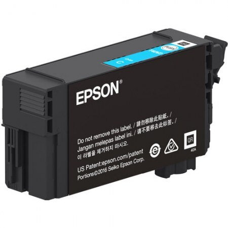 Tinta Epson Cyan T41P UltraChrome  de Alta Capacidad - 350 ml - para SureColor T3470, T5470, T5470M