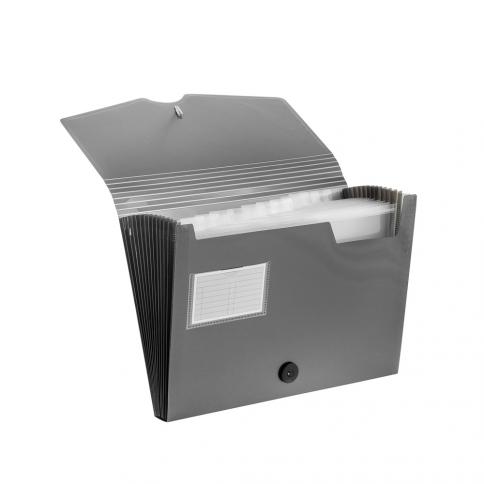 Archivador BEAUTONE 3248-4 CARTA 12 SEP. METALIC PLATA