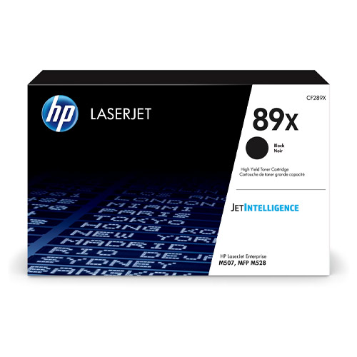HP 89X - Gran capacidad - negro - original - LaserJet - cartucho de tóner (CF289X) - para LaserJet Enterprise M507, MFP M528; LaserJet Enterprise Flow MFP M528