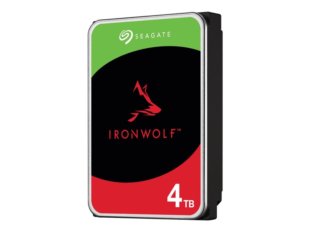 Seagate IronWolf ST4000VN006 - Disco duro - 4 TB - interno - SATA 6Gb/s - 5400 rpm - búfer: 256 MB - con Recuperación de datos Seagate Rescue de 3 años