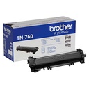 TONER BROTHER TN-760 NEGRO DCP-L2550DW, HL-L2350DW, HL-L2370DW, HL-L2370DW XL, HL-L2390DW, HL-L2395DW, MFC-L2710DW, MFC-L2750DW, MFC-L2750DW XL, MFC-L2690DW, MFC-L2730DW, MFC-L2717DW