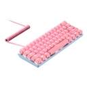 Set copertura teclado Razer rosa cuarzo - con cable trenzado